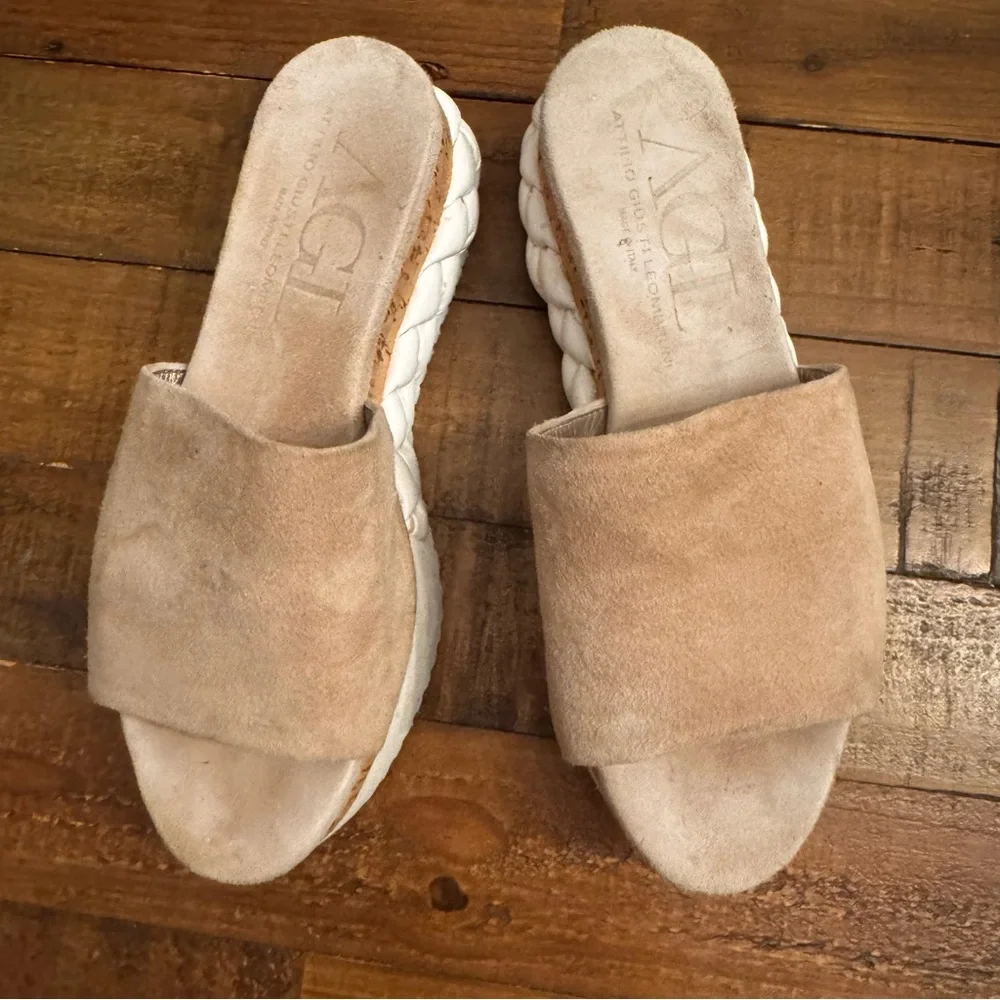 AGL‎ Suede Slide Platform Sandals